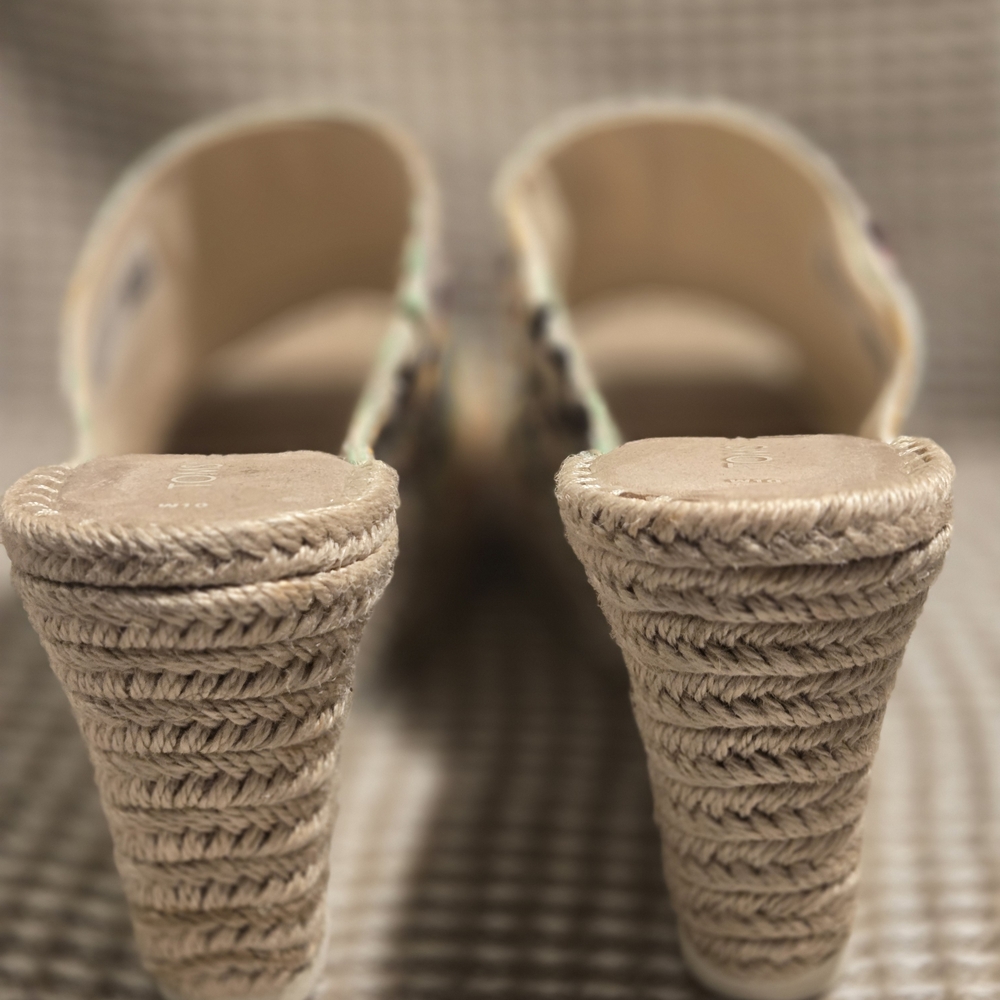 Toms Striped Wedge Espadrilles - Picture 3 of 5